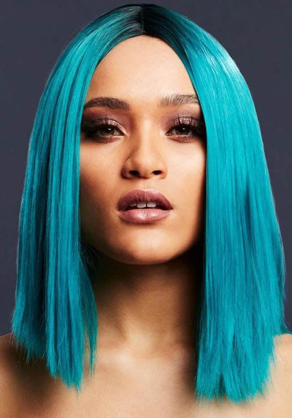 Kylie [Teal] | WIG - Beserk - accessories, all, all ladies, blue, bob, clickfrenzy15-2023, cosmetics, cosplay, costume, cpgstinc, discountapp, fp, hair, hair accessories, hair products, halloween, halloween accessories, halloween cosmetics, halloween costume, hats and hair, jan22, ladies, ladies accessories, r200122, short, SMI5000010141, smiffys, teal, wig, wigs