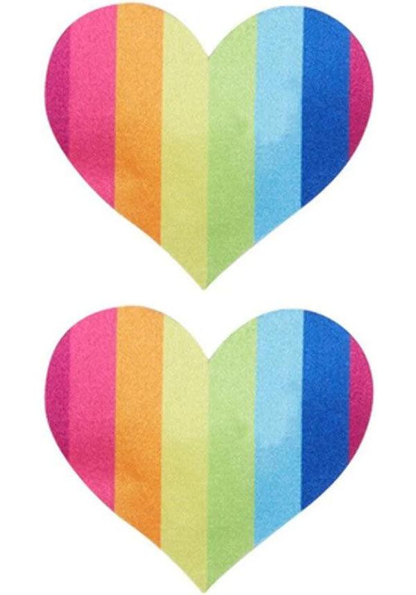 Rainbow Heart | NIPPLE PASTIES - Beserk - accessories, all, all ladies, clickfrenzy15-2023, colourful, cosplay, costume, cpgstinc, discountapp, fetish, fever, fp, halloween, halloween accessories, halloween costume, heart, kink, kinky, ladies, ladies accessories, nipple, nipple pastie, oct21, pastie, pride, R291021, rainbow, SMI5000005427, smiffys