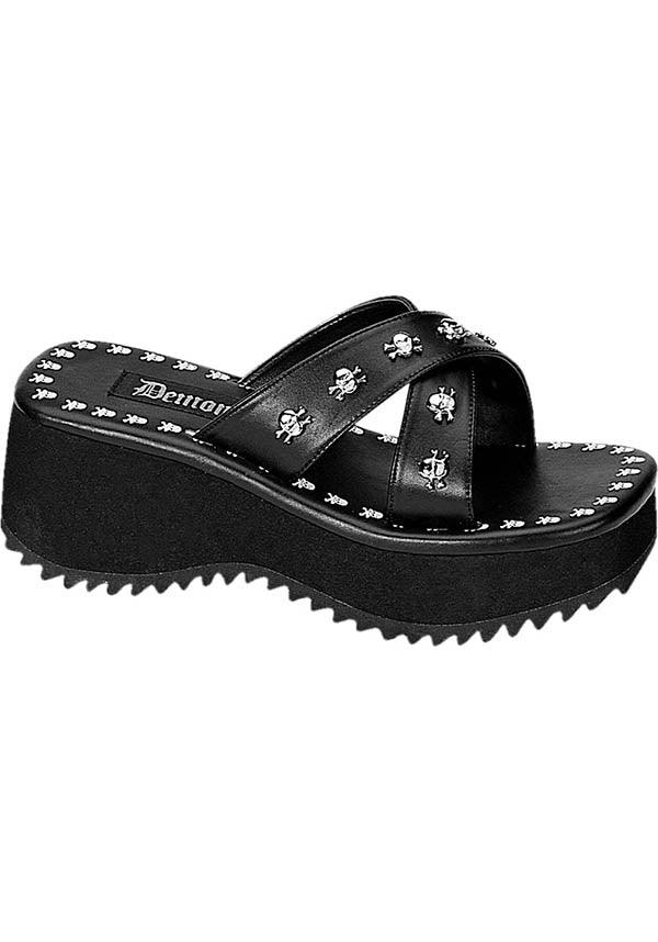 FLIP 05 Black PLATFORM SANDALS PREORDER