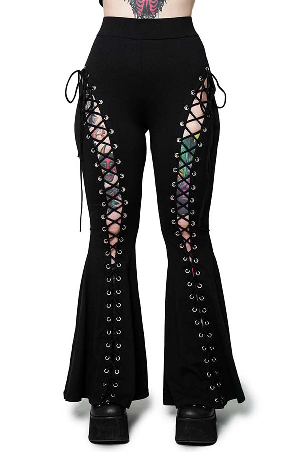 Alice Lace Up [Tall] | FLARE PANTS