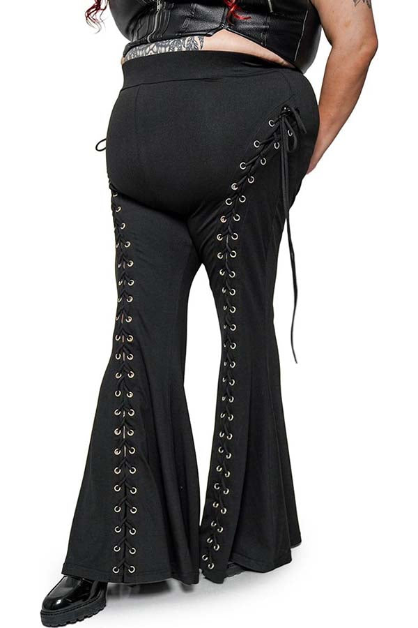 Alice Lace Up [Tall] | FLARE PANTS