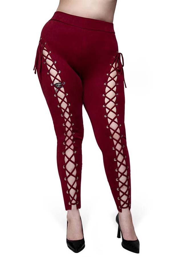 Alice [Oxblood] | LEGGINGS