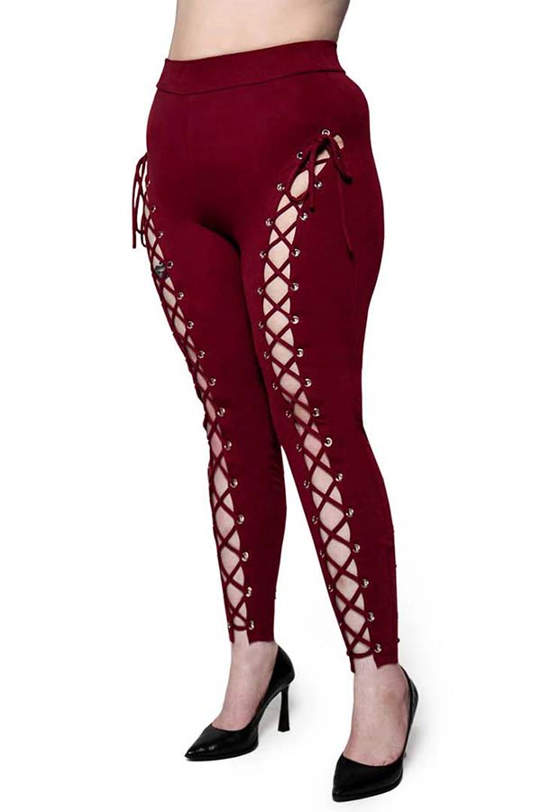 Alice [Oxblood] | LEGGINGS
