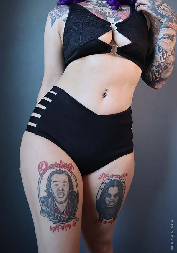 Black Widow High Waisted | BIKINI BOTTOMS*