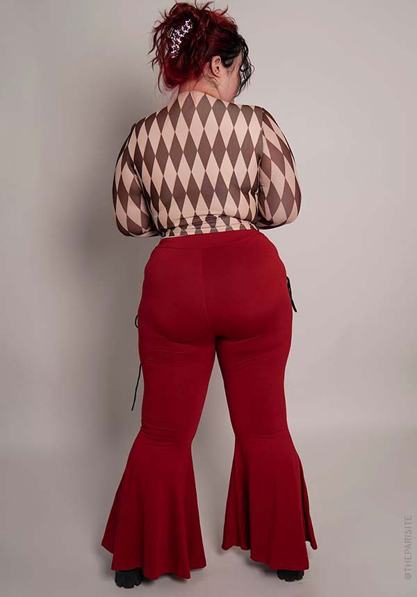 Blood Red Alice | FLARE PANTS