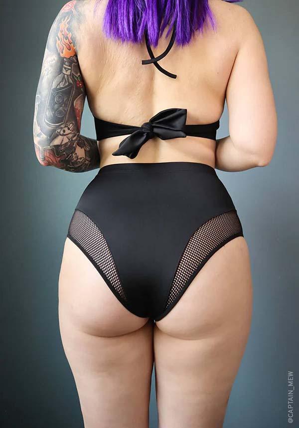 High Waisted Fishnet | BIKINI BOTTOMS - Beserk - all, all clothing, all ladies clothing, bikini, black, clickfrenzy15-2023, clothing, discountapp, exclusive, FI5703894, fp, googleshopping, goth, goth summer, gothic, labelexclusive, ladies clothing, mesh, nov22, plus size, R201122, see through, summer, summer goth, swim, swim wear, swimmers, swimming, swimsuit, swimwear