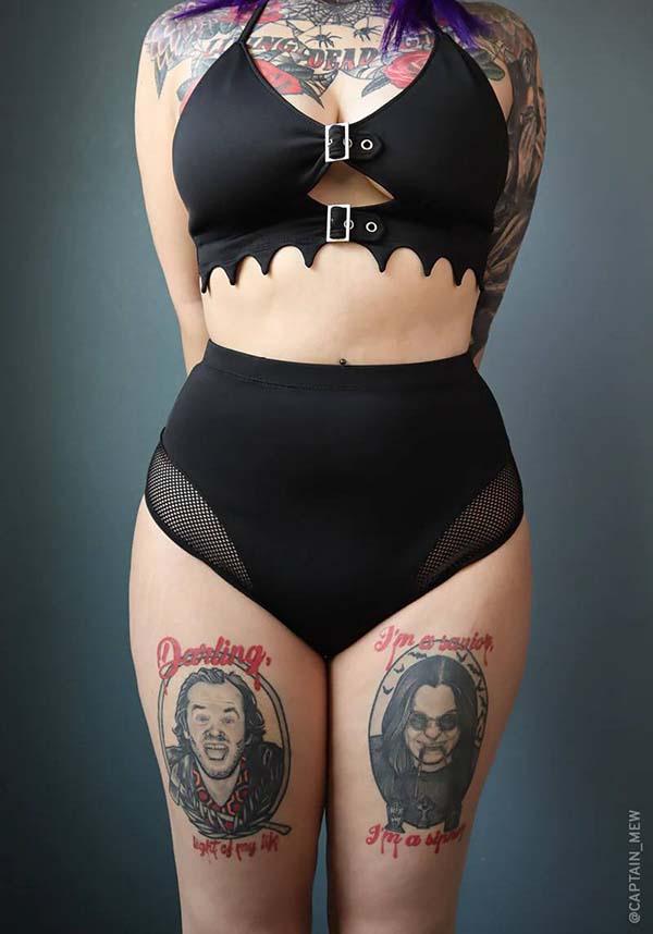 High Waisted Fishnet | BIKINI BOTTOMS - Beserk - all, all clothing, all ladies clothing, bikini, black, clickfrenzy15-2023, clothing, discountapp, exclusive, FI5703894, fp, googleshopping, goth, goth summer, gothic, labelexclusive, ladies clothing, mesh, nov22, plus size, R201122, see through, summer, summer goth, swim, swim wear, swimmers, swimming, swimsuit, swimwear