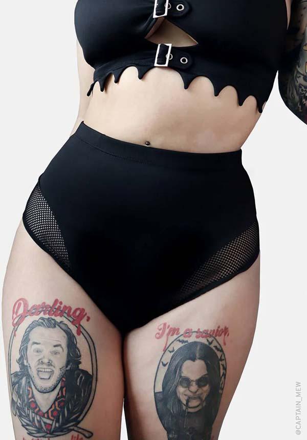 High Waisted Fishnet | BIKINI BOTTOMS - Beserk - all, all clothing, all ladies clothing, bikini, black, clickfrenzy15-2023, clothing, discountapp, exclusive, FI5703894, fp, googleshopping, goth, goth summer, gothic, labelexclusive, ladies clothing, mesh, nov22, plus size, R201122, see through, summer, summer goth, swim, swim wear, swimmers, swimming, swimsuit, swimwear