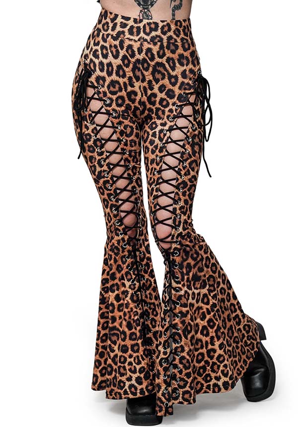 Leopard Alice | FLARE PANTS