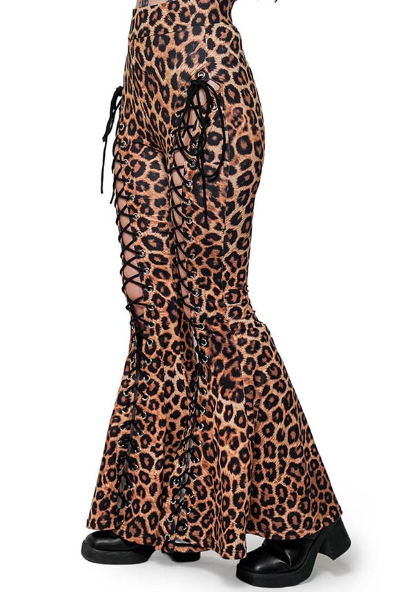 Leopard Alice | FLARE PANTS