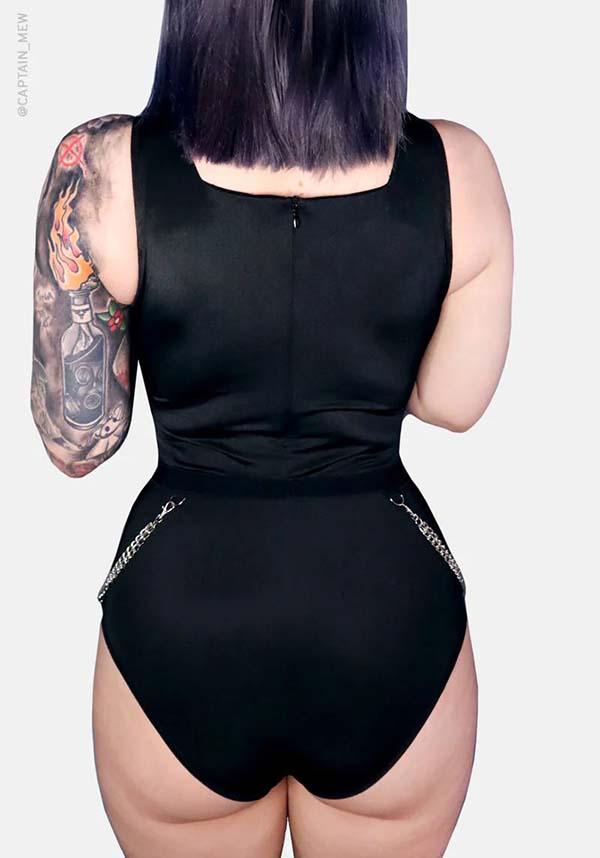 Venom Chain | ONE PIECE SWIMSUIT - Beserk - all, all clothing, all ladies clothing, black, chain, chains, clickfrenzy15-2023, clothing, discountapp, exclusive, FI5703894, fp, googleshopping, goth, goth summer, gothic, labelexclusive, ladies clothing, mesh, nov22, one piece, plus size, R201122, see through, summer, summer goth, swim, swim suit, swim wear, swimmers, swimming, swimsuit, swimwear