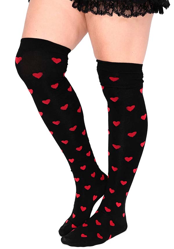 Be My Valentine [Red] | OVER KNEE SOCKS
