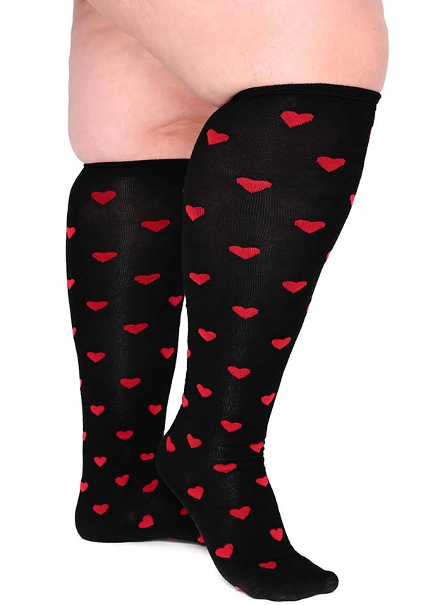 Be My Valentine [Red] | OVER KNEE SOCKS