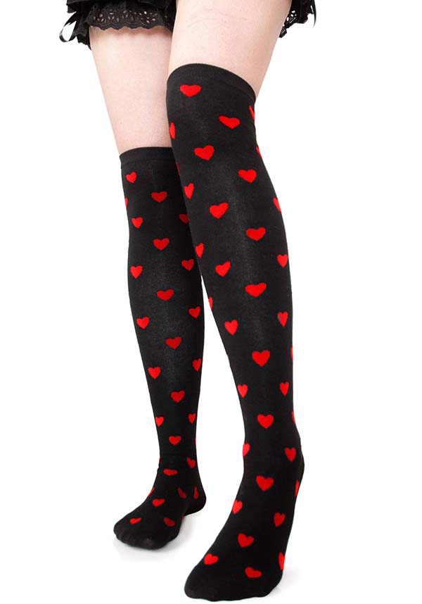 Be My Valentine [Red] | OVER KNEE SOCKS