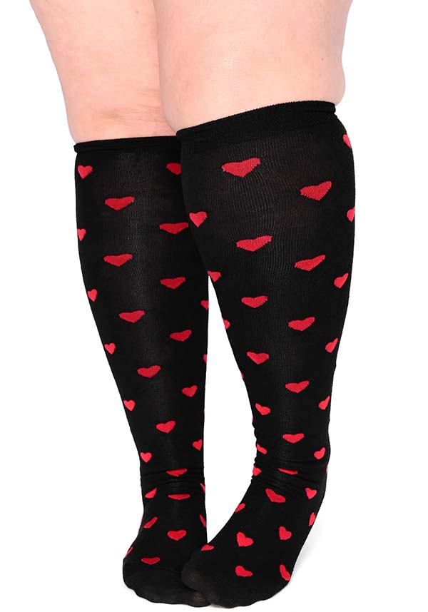 Be My Valentine [Red] | OVER KNEE SOCKS
