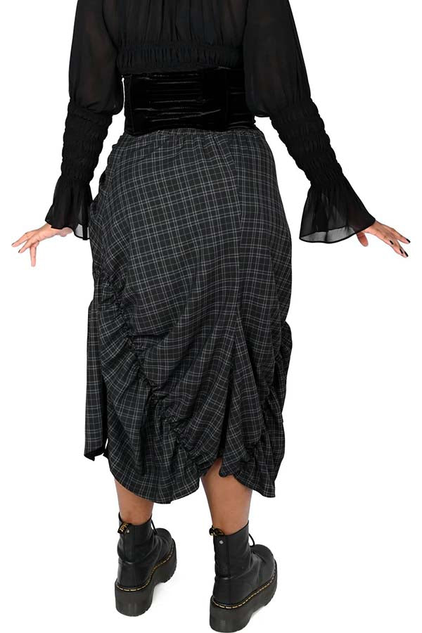 Cara Dark Plaid | SKIRT