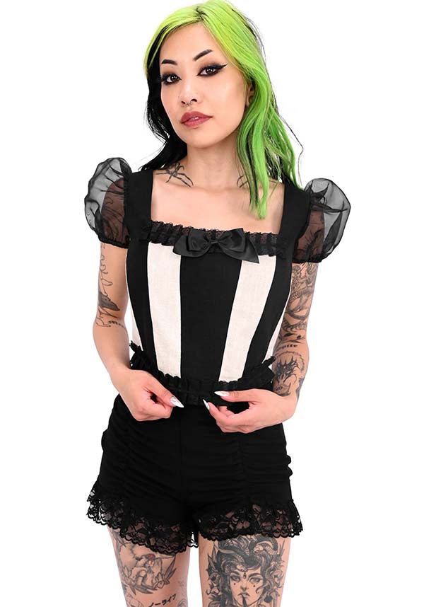 Carnival [Black] | CORSET TOP