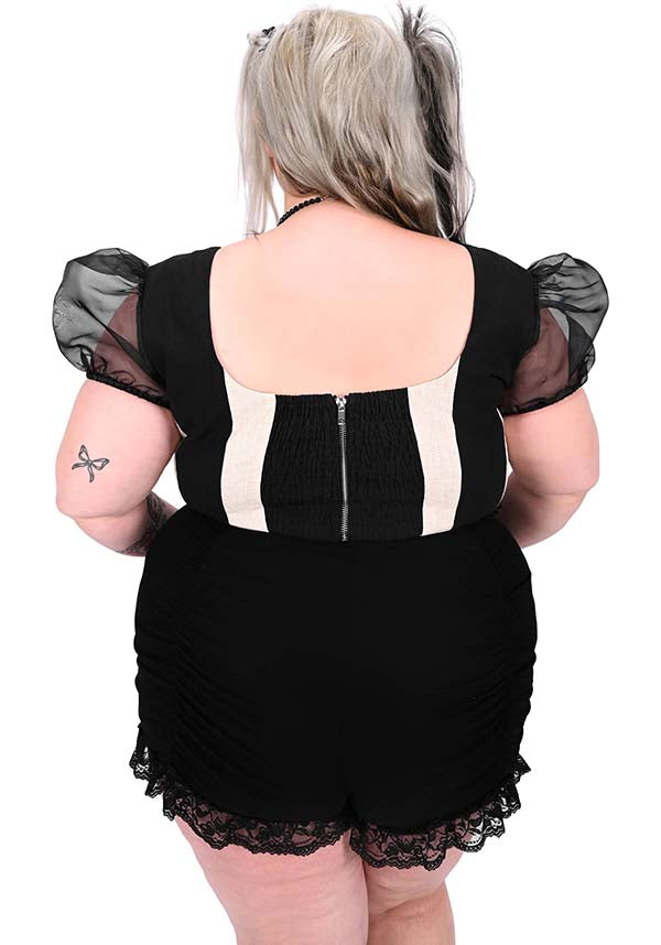 Carnival [Black] | CORSET TOP