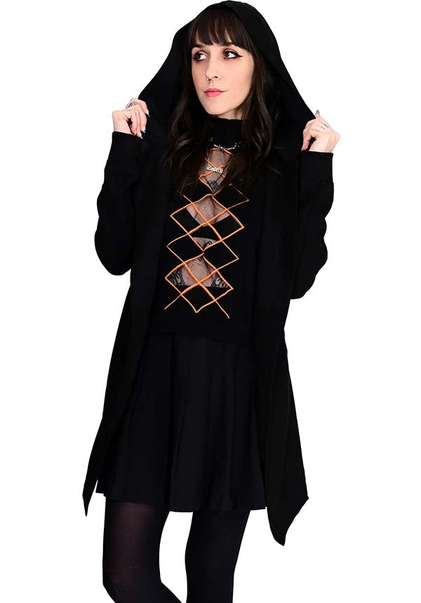 Courtney Shane's [Black/Orange] | SWEATER VEST*
