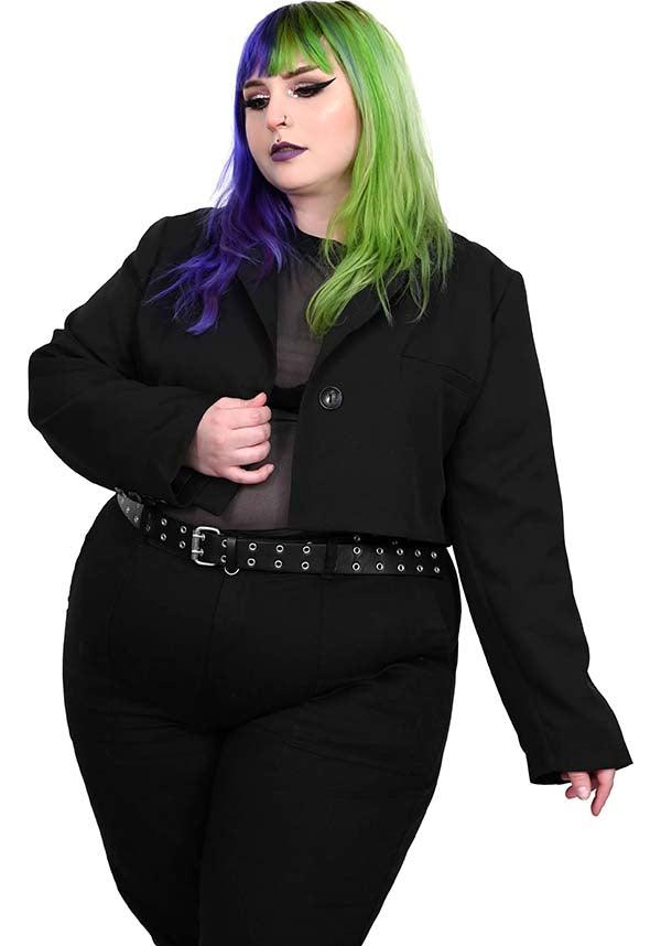 Crop Boss | BLAZER - Beserk - all, all clothing, all ladies, all ladies clothing, blazer, clothing, corporate, discountapp, exclusive, fancy, FB154833, formal, formal wear, foxblood, fp, googleshopping, goth, gothic, halloween clothing, labelexclusive, labelnew, ladies, ladies clothing, ladies crop, ladies outerwear, ladies top, may23, office, office clothing, plus, plus size, R280523, winter clothing