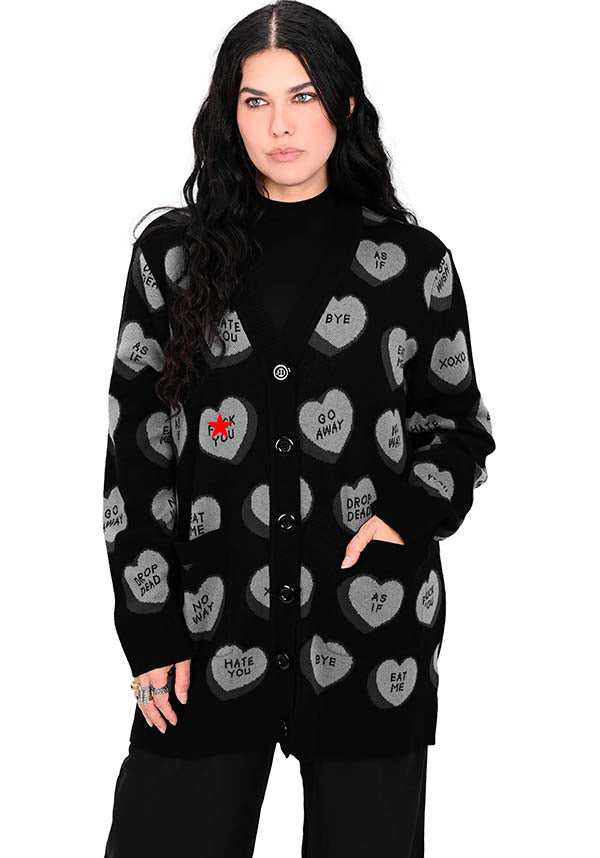 Drop Dead Conversation Hearts | CARDIGAN
