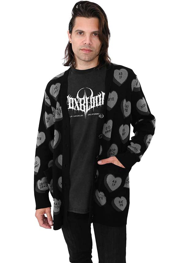 Drop Dead Conversation Hearts | CARDIGAN