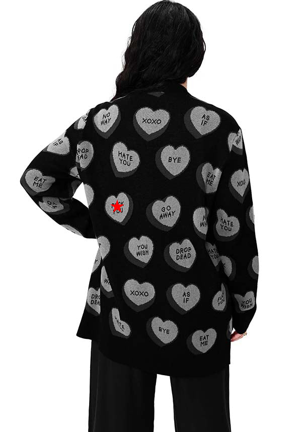 Drop Dead Conversation Hearts | CARDIGAN