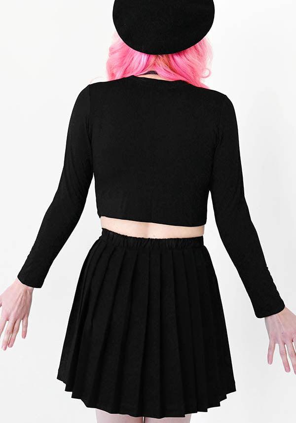 Foxblood | CROP LONG SLEEVE T-SHIRT - Beserk - all, all clothing, all ladies clothing, apr22, black, clickfrenzy15-2023, clothing, crop top, cropped top, croptop, discountapp, exclusive, FB103336, fox blood, fp, girls crop top, girls top, labelexclusive, ladies clothing, ladies crop top, ladies top, long sleeve top, plus size, r270422, tees and tops, top, tops, tshirts and tops, winter, winter clothing, womens crop tops, womens top