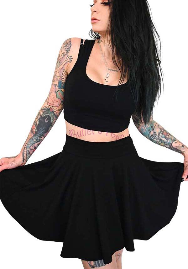 Foxblood | SKATER SKIRT - Beserk - all, all clothing, all ladies clothing, apr22, black, clickfrenzy15-2023, clothing, discountapp, exclusive, FB103336, fox blood, fp, goth summer, goth summer clothing, labelexclusive, ladies clothing, ladies skirt, mini skirt, plus size, r270422, short skirt, skater skirt, skirt, skirts, summer, summer clothing, summer goth, womens skirt