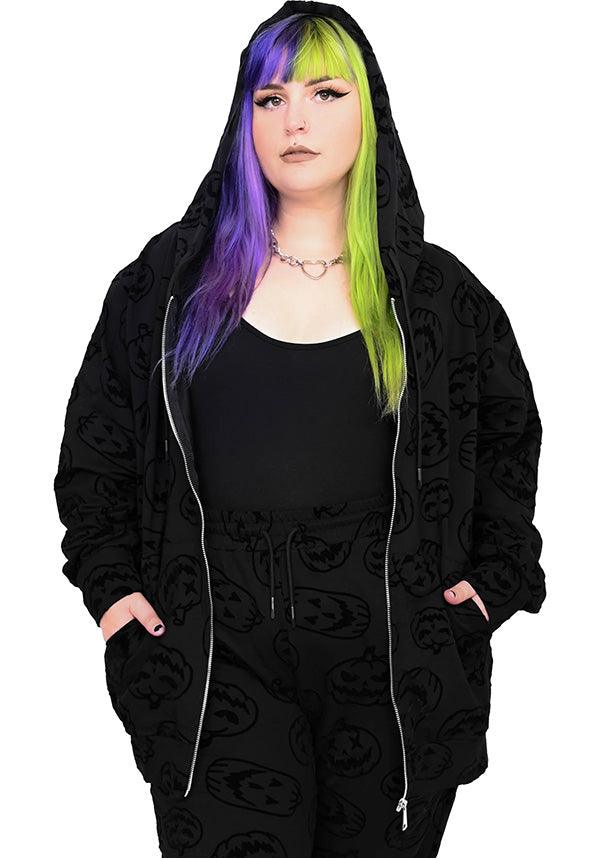 Halloween Forever | ZIP UP HOODIE* - Beserk - all, all clothing, all ladies clothing, clothing, discontinued, discountapp, exclusive, FB154833, foxblood, fp, googleshopping, goth, gothic, gothic gifts, halloween, halloween clothing, hooded jumper, hoodie, hoodies, jackets and jumpers, jumper, jumpers and jackets, labelexclusive, labelnew, ladies clothing, may23, plus, plus size, R280523, winter clothing, womens hoodie