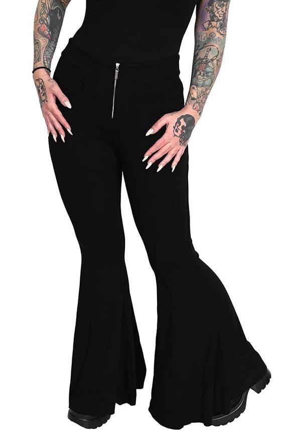 Hollywood | BELLS PANTS - Beserk - all, all clothing, all ladies, all ladies clothing, bell bottoms, black, clickfrenzy15-2023, clothing, dec22, discountapp, exclusive, FB134449, flare, flare pants, flared, flared pants, fox blood, foxblood, fp, googleshopping, goth, gothic, high waisted, labelexclusive, ladies, ladies clothing, ladies pants, ladies pants + shorts, ladies pants and shorts, long pants, pants, plus size, R141222, winter, winter clothing, winter wear, women, womens, womens pants