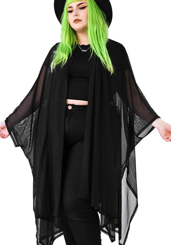 Lilith Mesh | OVERSIZED CLOAK - Beserk - all, all clothing, all ladies, all ladies clothing, black, clickfrenzy15-2023, cloak, clothing, discountapp, edgy, exclusive, FB77154, flowing, flowy, fox blood, foxblood, fp, goth, gothic, labelexclusive, ladies, ladies clothing, ladies outerwear, maternity, medieval, nov21, outerwear, plus, plus size, R231121, renaissance, sheer, winter, winter clothing