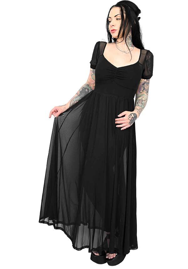 Foxblood Morticia Maxi Dress Black main image 0