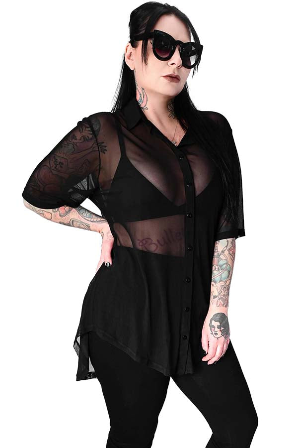 Memphis [Black] | SHORT SLEEVE OVERSIZED SHIRT