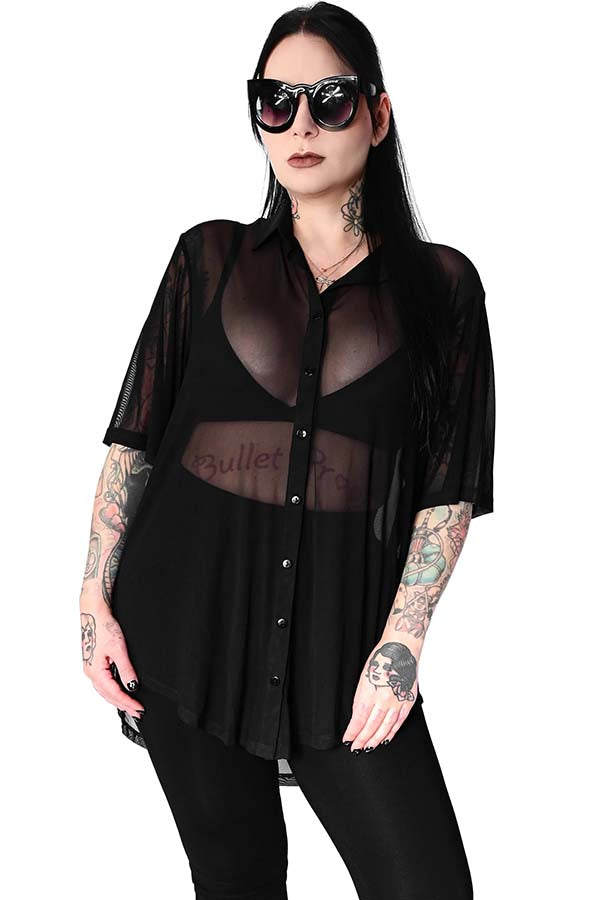 Memphis [Black] | SHORT SLEEVE OVERSIZED SHIRT
