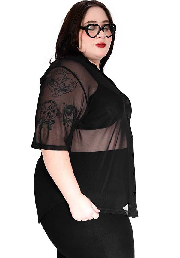 Mesh Memphis | SHORT SLEEVE OVERSIZED SHIRT