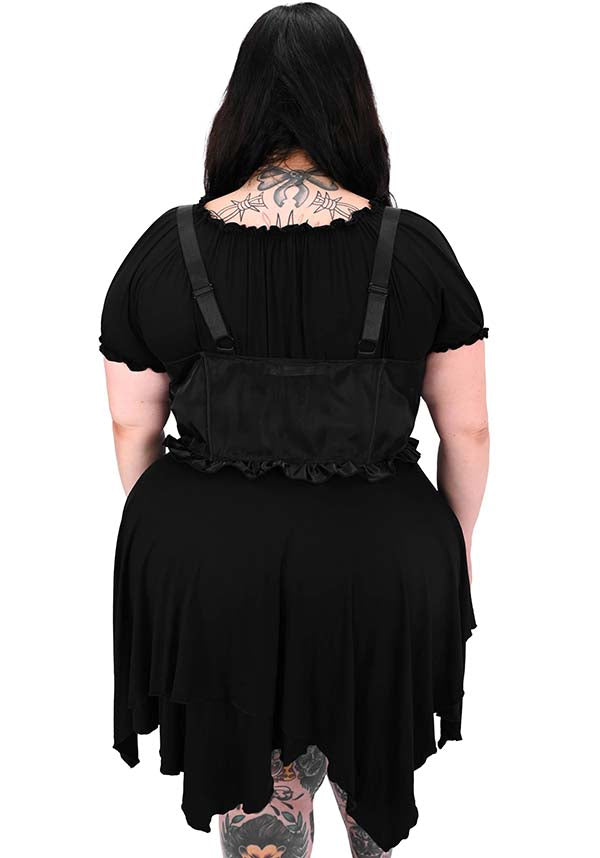 【完売品】LACE HANDKERCHIEF HEM DRESS POPPY Lace handkerchief hem dress