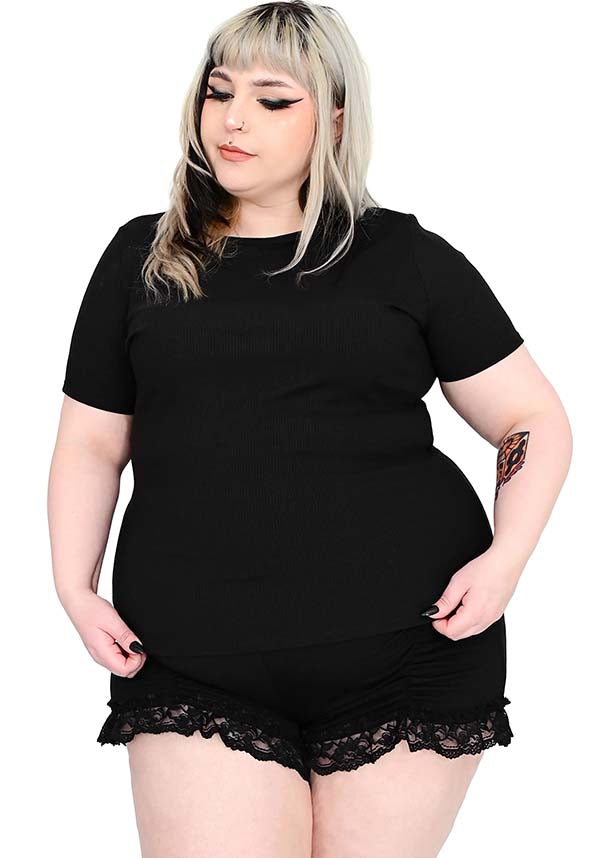Signature Ribbed | SHORT SLEEVE TOP**