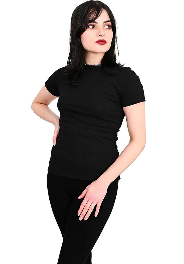 Signature Ribbed | SHORT SLEEVE TOP**