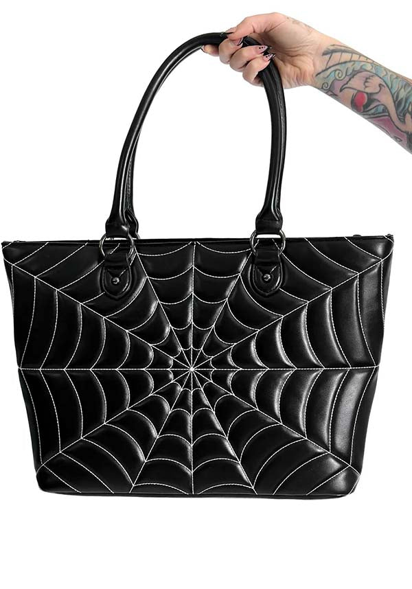 Spiderweb [Black/White] | TOTE BAG