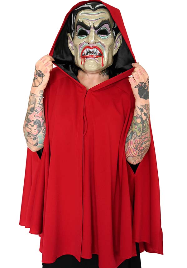 Storybook [Crimson Red] | HOODED CAPE**