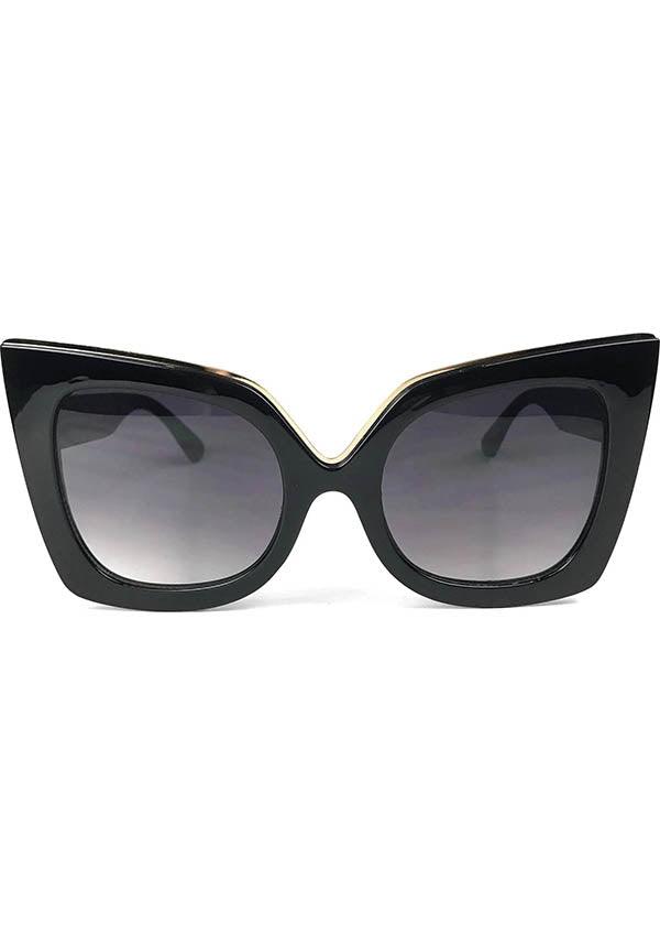 Trixie [Black] | SUNGLASSES - Beserk - accessories, all, black, christmas gift, christmas gifts, discountapp, exclusive, FB94009, fox blood, foxblood, fp, gift, gift idea, gift ideas, gifts, glasses, goth, goth summer, gothic, gothic accessories, gothic gifts, labelexclusive, ladies accessories, mar22, R080322, repriced080623, retro, summer, summer goth, sunglasses