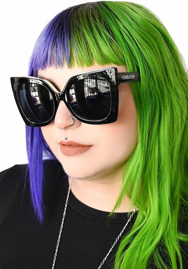 Trixie [Black] | SUNGLASSES - Beserk - accessories, all, black, christmas gift, christmas gifts, discountapp, exclusive, FB94009, fox blood, foxblood, fp, gift, gift idea, gift ideas, gifts, glasses, goth, goth summer, gothic, gothic accessories, gothic gifts, labelexclusive, ladies accessories, mar22, R080322, repriced080623, retro, summer, summer goth, sunglasses