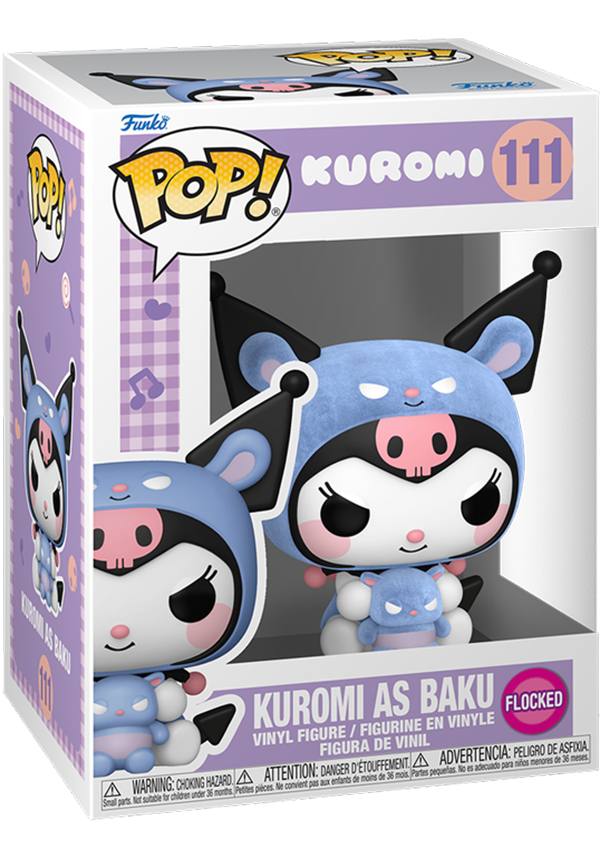 Sanrio: Kuromi as Baku [Flocked] | POP! VINYL