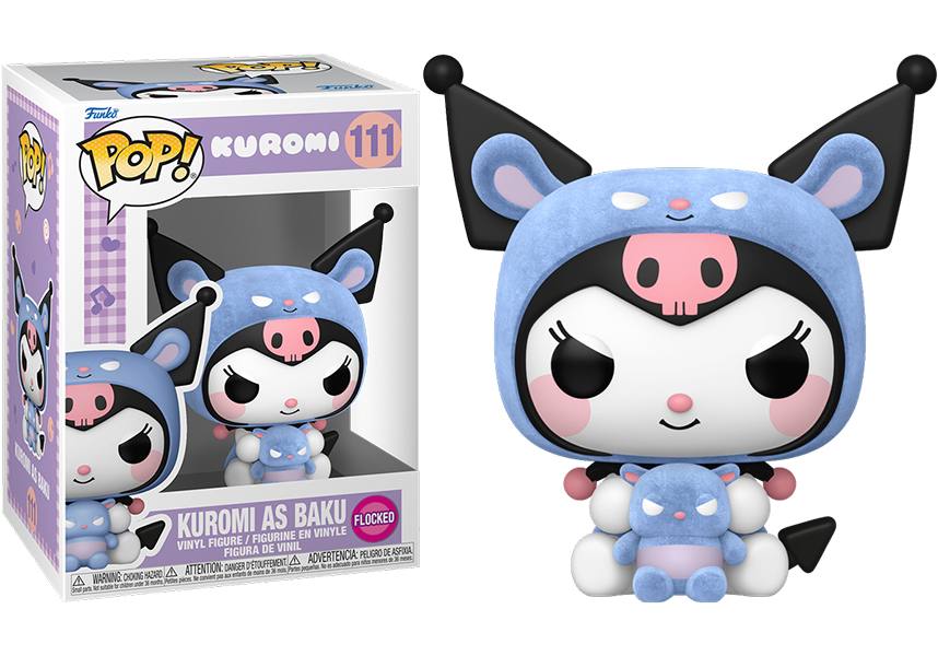 Sanrio: Kuromi as Baku [Flocked] | POP! VINYL