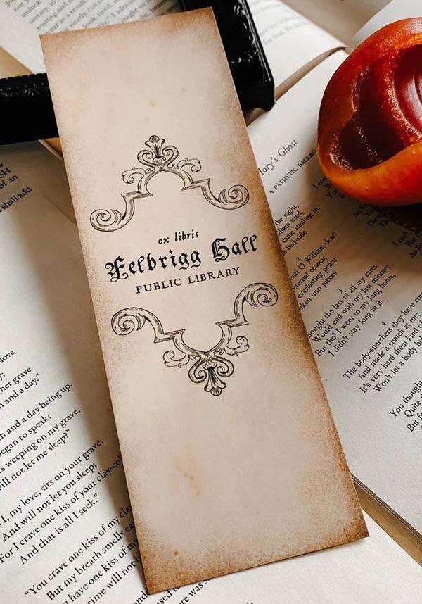 Haunted [Vintage] | LIBRARY CARD BOOKMARK