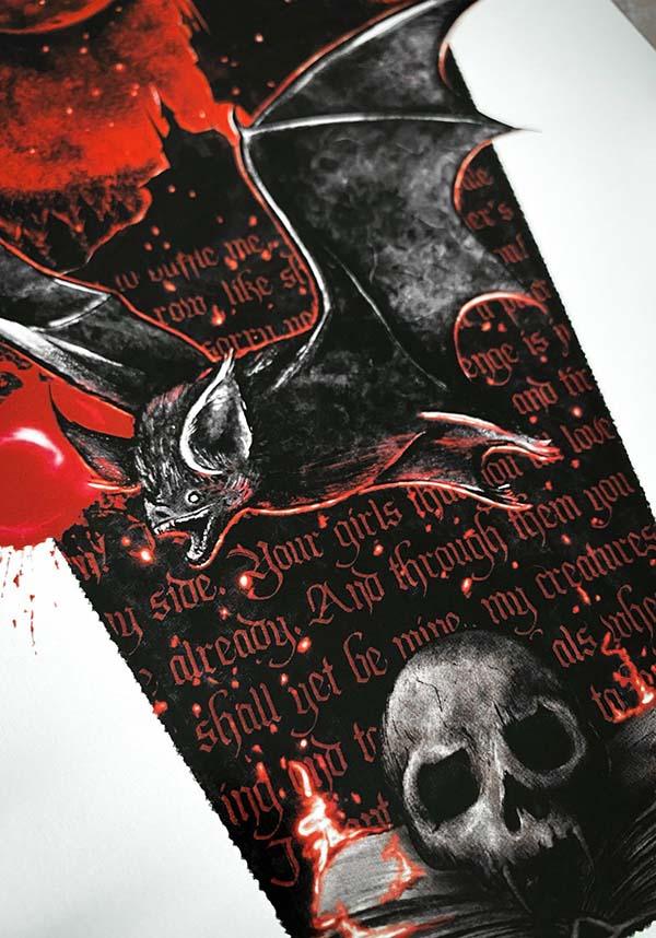 The Bat [A4] | PRINT - Beserk - all, art, art print, artist, bat, bats, black, clickfrenzy15-2023, discountapp, dracula, feb22, fp, ghostsofoctober, gift, gift idea, gift ideas, gifts, goth, goth homeware, gothic, gothic gifts, gothic homeware, gothic homewares, halloween homeware, halloween homewares, home, homeware, homewares, poster and tapestry, print, R270222, vampire, witch