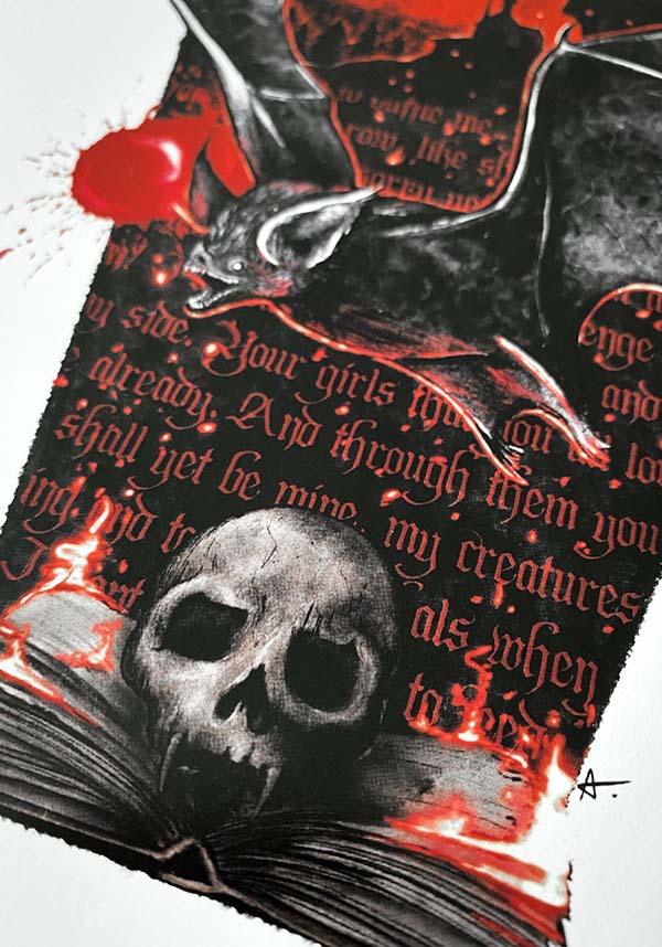 The Bat [A4] | PRINT - Beserk - all, art, art print, artist, bat, bats, black, clickfrenzy15-2023, discountapp, dracula, feb22, fp, ghostsofoctober, gift, gift idea, gift ideas, gifts, goth, goth homeware, gothic, gothic gifts, gothic homeware, gothic homewares, halloween homeware, halloween homewares, home, homeware, homewares, poster and tapestry, print, R270222, vampire, witch