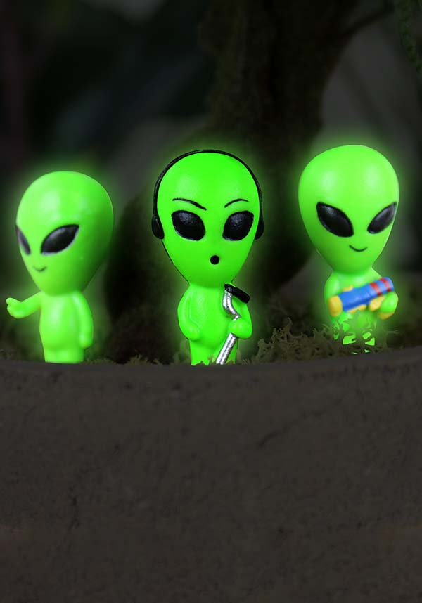 Aliens Glow In The Dark | MINI PLANT MARKERS