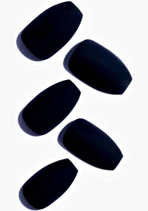 Black Matte [Ballerina] | PRESS ON NAILS - Beserk - accessories, all, ballerina, black, clickfrenzy15-2023, cosmetics, discountapp, fake nails, false, false nails, fp, GL15082022, googleshopping, goth, gothic accessories, halloween, halloween nail, halloween nails, ladies accessories, matte, nail, nail accessories, nail art, nail artist, nails, press on, R180922, sep22, Sept, witch, witchy